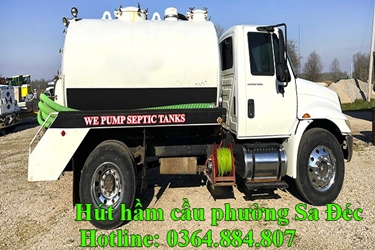 Hút hầm cầu phường Sa Đéc, Đồng Tháp hotline 0364.884.807